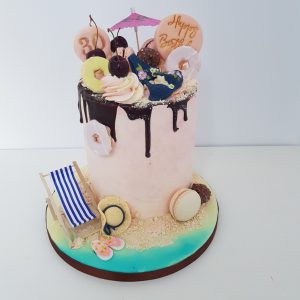 Beach Drip Cake