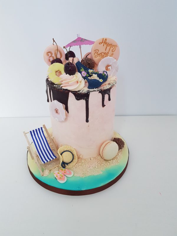 Beach Drip Cake